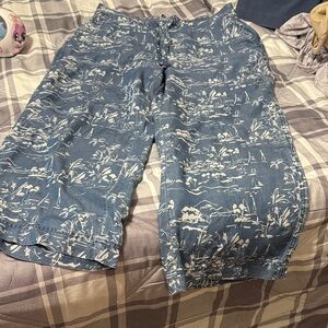 Zac & Rachel Blue and White Floral Pants